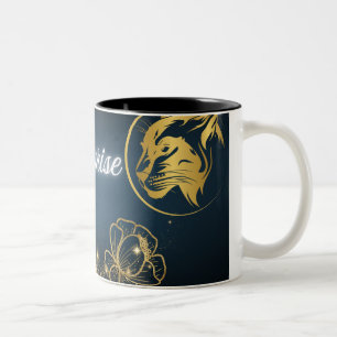 Golden Shooting Star Verrassing Tweekleurige Koffiemok