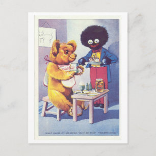  Golden Shred Teddy Bear Ad Briefkaart