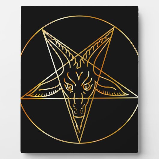 Golden sigil van Baphomet Fotoplaat (Voorkant)
