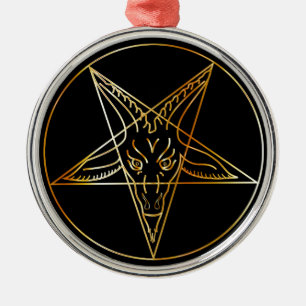 Golden sigil van Baphomet Metalen Ornament