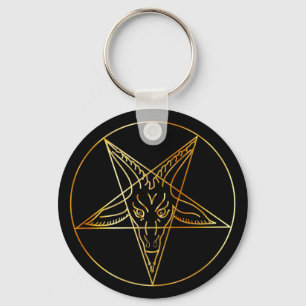 Golden sigil van Baphomet Sleutelhanger