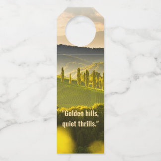 Golden Silence – Wijnfles Label