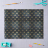 Golden Skull & Crossbones Weefpapier Tissuepapier (Craft)