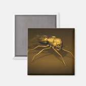 Golden Skull Fly Magneet (Voorkant / Achterkant)