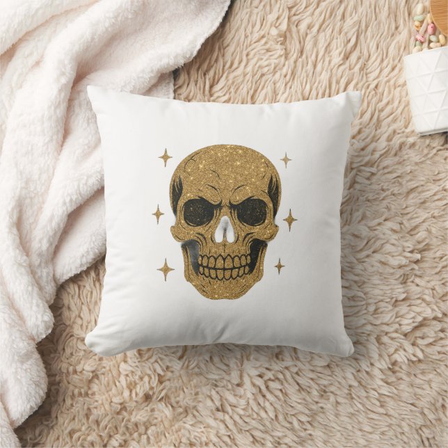 Golden Skull Kussen (Deken)