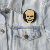 Golden skull ronde button 5,7 cm (In situ)