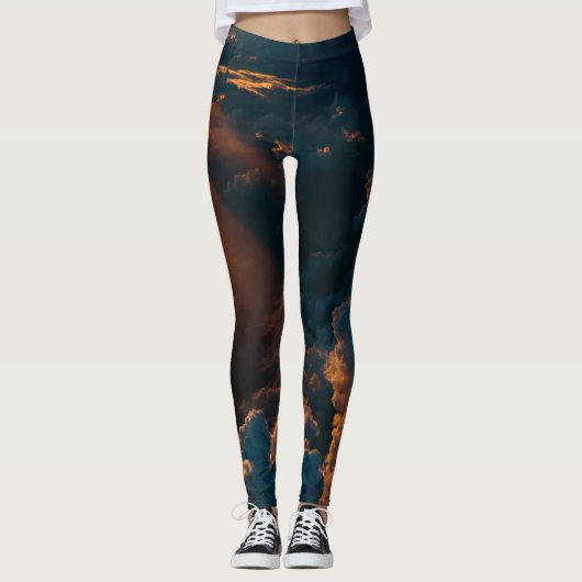 Golden sky active draag yoga leggings (Voorkant)