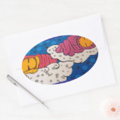 Golden Slumbers Ovale Sticker (Envelop)