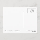 Golden Smiles in Central Park Ramble Carte postale (Dos)