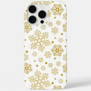 Golden sneeuwvlokken iPhone 16 pro max hoesje