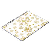 Golden sneeuwvlokken notitieboek (Linkerzijde)