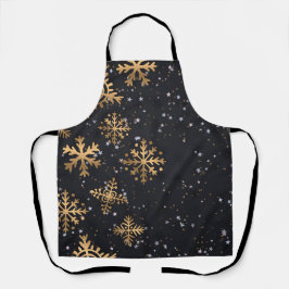 Golden sneeuwvlokken schort
