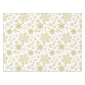 Golden sneeuwvlokken tafelkleed (Voorkant (Horizontaal))