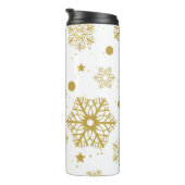 Golden sneeuwvlokken thermosbeker (Geroteerd rechts)