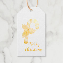 Golden Snoep kerst-rode baarmoeder Cadeaulabels