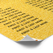 Golden Snowflake Tableau des sièges Mariages de No (Coin)