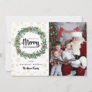 Golden Snowflakes Carte de Noël photo
