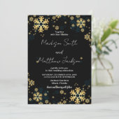 Golden Snows Wedding Invitations (Debout devant)