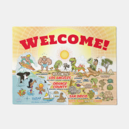 Golden SoCal Welkom Mat