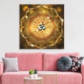 Golden Sound of Om Canvas Afdruk (Insitu (Woonkamer))