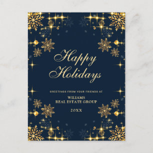 Golden Sparkle kerststars Corporate Greeting Briefkaart