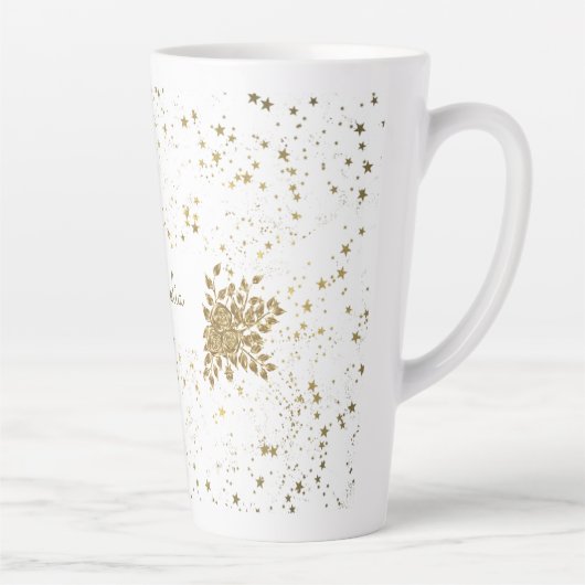  Golden Sparkle Latte Mok (Rechts)