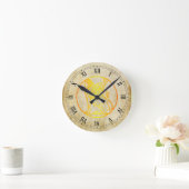 Golden Sphinx Wall Clock Ronde Klok (Huis)