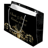 Golden Spider Gift Bag Large Cadeautasje (Voorkant Gekanteld)