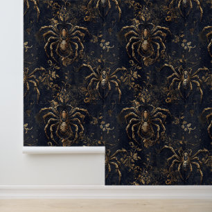 Golden Spider Insect Theme Escape Room Decor Behang