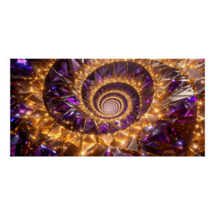 Golden Spiral Dreamscape Perfect Poster