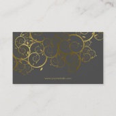 Golden Spirals verlaten  afbeelding voor sierdoele Visitekaartje (Achterkant)