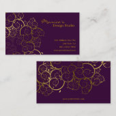 Golden Spirals verlaten afbeelding voor sierdoele Visitekaartje (Voorkant / Achterkant)