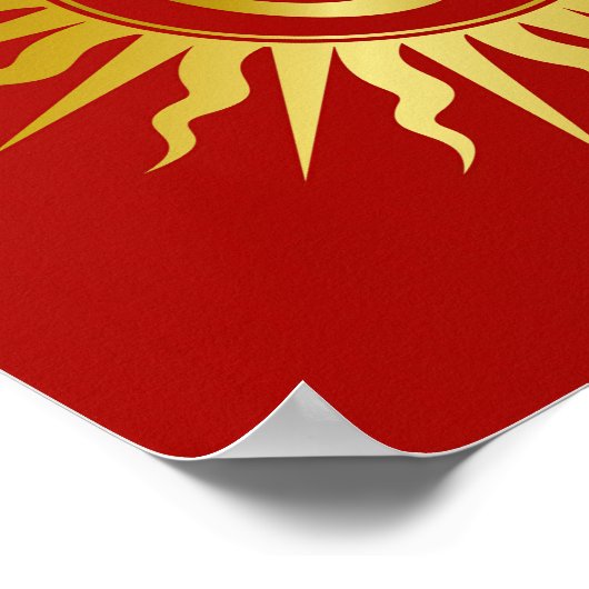 Golden Spiritueel OM-ontwerp Poster (Hoek)