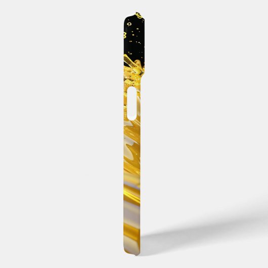 Golden Splash Dynamics iPhone Case (Achterkant / Rechts)
