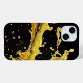 Golden Splash Dynamics iPhone Case (Achterkant (horizontaal))