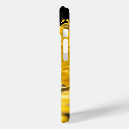 Golden Splash Dynamics iPhone Case (Achterkant / Links)