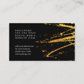 Golden Splatter Visitekaartje (Achterkant)