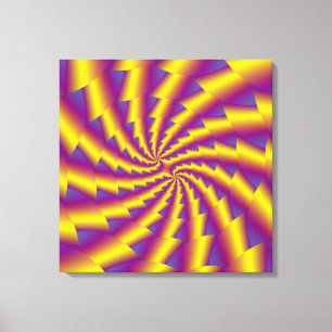 Golden Spring Spiral Canvas Afdrukken