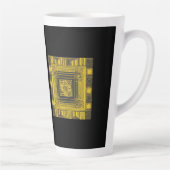 Golden Square AI-kunst Latte Mok (Rechts)