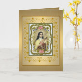 Golden St. Therese la petite carte de voeux Flower (Fleur jaune)