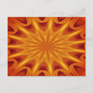 Golden Star Burst-Briefkaart Briefkaart