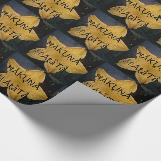 Golden Star Hakuna Matata Kunstdruk Cadeaupapier (Hoek)