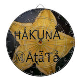 Golden Star Hakuna Matata Kunstdruk Dartbord (Voorkant)