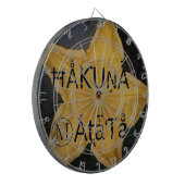 Golden Star Hakuna Matata Kunstdruk Dartbord (Voorkant Links)
