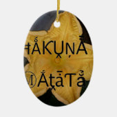 Golden Star Hakuna Matata Kunstdruk Keramisch Ornament (Voorkant)