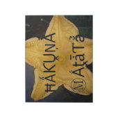 Golden Star Hakuna Matata Kunstdruk Notitieblok (Gedraaid)