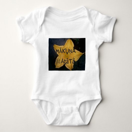 Golden Star Hakuna Matata Kunstdruk Romper (Voorkant)