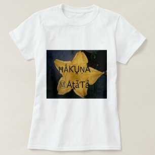 Golden Star Hakuna Matata Kunstdruk T-shirt