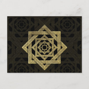 Golden Star van Lakshmi - Ashthalakshmi Briefkaart