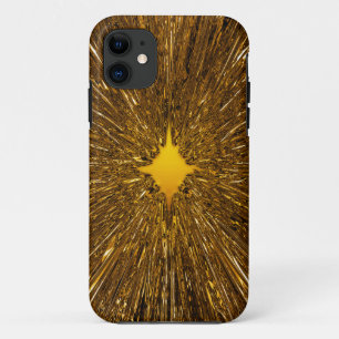 Golden starburst iPhone 11 hoesje